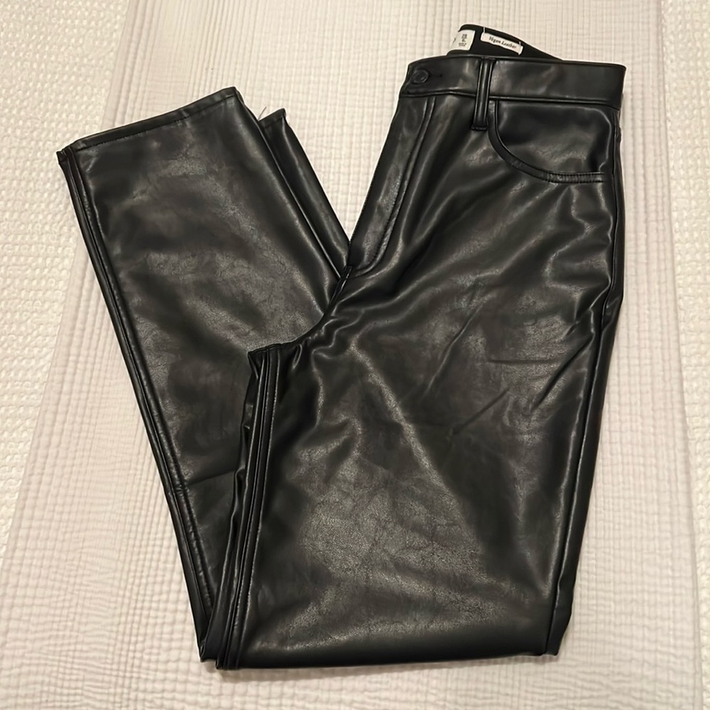 Abercrombie & Fitch Leather Jeans